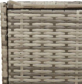 vidaXL szürke polyrattan kerti tárolóláda 283 L