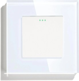 Kapcsoló Fénykapcsoló Üveg Szimpla Mechanikus Kapcsoló Fehér