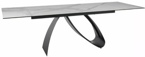 Diuna bővíthető kerámia étkezőasztal matt fehér 160-240 cm