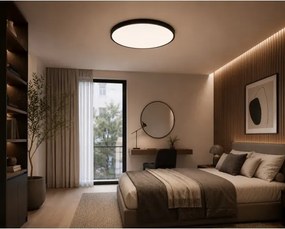 Brilagi -LED fürdőszobai mennyezeti lámpa ZENNA LED/36W/230V Ø 42 cm IP44 fekete