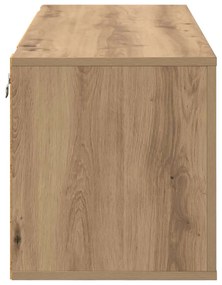 Cipőszekrény polcokkal kézműves tölgy 100 x 35 x 38 cm Faanyag