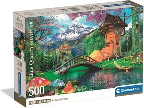 Mesebeli ház Old Shoe House 500 db-os Compact puzzle Clementoni