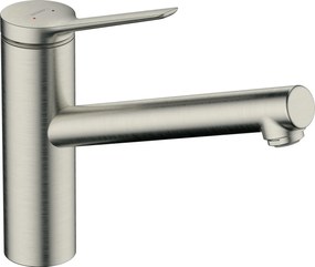 Hansgrohe Zesis M33, karos konyhai csaptelep 150, alacsony nyomású/nem nyomású vízmelegítőkhöz, 1 jet, rozsdamentes acél megjelenés, HAN-74806800