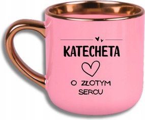 Bögre Rózsaszín Ajándék Nagy Pedagógus Nap Katekéta Arany Szív