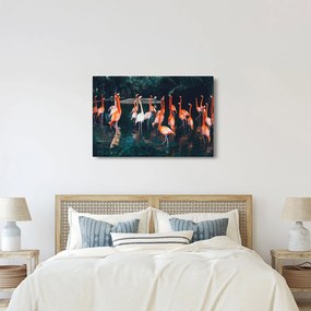 Flamingók csordája (90x60 cm)