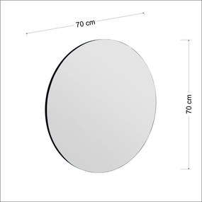 Zeos Black tükör 70 cm