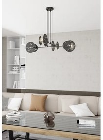 Csillár zsinóron XOTIC 4xE27/15W/230V fekete