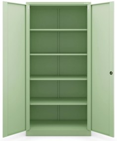 Irodai szekrény, 900 x 1850 x 400 mm, Fresh Style: pasztellzöld