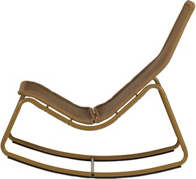 Okkersárga műrattan kerti fotel Tom – WOOOD