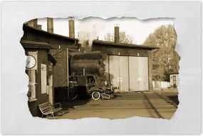 Poszterek 120x80 Gőzmozdony Ol 49-69 Szépia