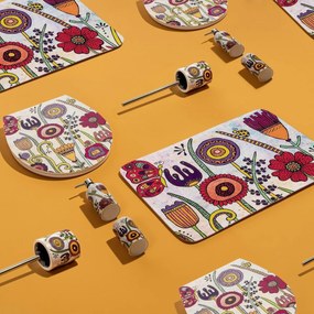 Wenko Kerámia fogkefe tartó Rollin'Art Full Bloom