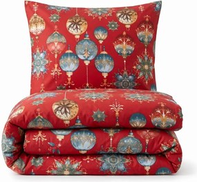 EMI Magic red karácsonyi pamut ágyneműhuzat