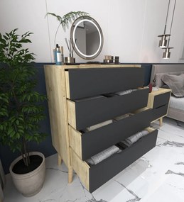 Flora - Sapphire Oak, Anthracite