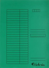 Gyorsfűző, karton, A4, VICTORIA OFFICE, zöld (IDPGY03)