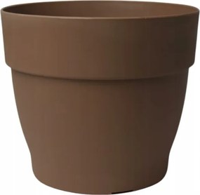 Nagy Virágtartó Kaspó Kerek Otthon Erkély Terasz Levendula 21 CM Taupe