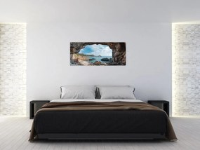 Kép - Barlang a tenger mellett (120x50 cm)