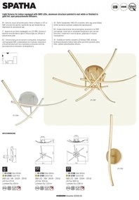 Redo 01-2187 - LED Mennyezeti lámpa SPATHA 6xLED/6W/230V 3000K arany