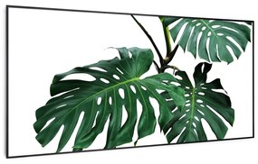 Klarstein Wonderwall Air Art Smart, infravörös hősugárzó, 120 x 60 cm, 700 W, zöld levél