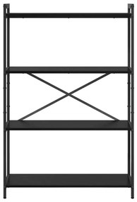 Könyvszekrény Musta tammi 80 x 30 x 118 cm Faanyag