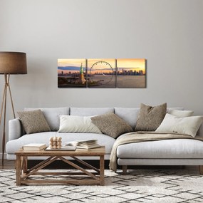 Kép - New York város (órával) (90x30 cm)
