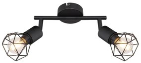 Globo - LED Spotlámpa XARA 2xE14/6W/230V fekete