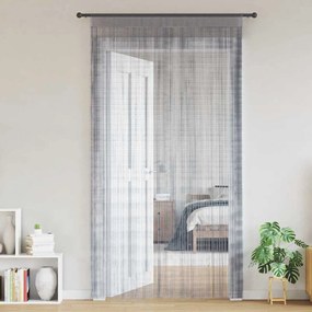 2 db világosszürke zsinórfüggöny 140 x 250 cm