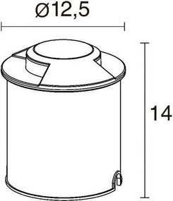 Novolux MARTINA 645B-L0207A-04 Kerti lámpa 2x7W/LED 67LM IP67
