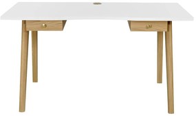 Íróasztal tölgyfa dekorral 70x140 cm Nice – Woodman
