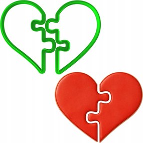 Mézeskalács formák Nagymama Napja Nagypapa Valentin Nap Szív szett 8cm