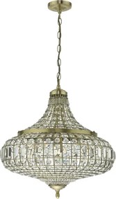 Där Lighting ASM0675 - ASMARA láncra szerelt csillár 6xE14/40W/230V, sárgaréz