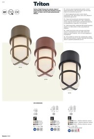 Redo 90201 - Kültéri lámpa érzékelővel TRITON 1xE27/28W/230V IP54 fekete