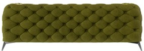 Zöld bársony kanapé 225 cm Chelsea – Ropez