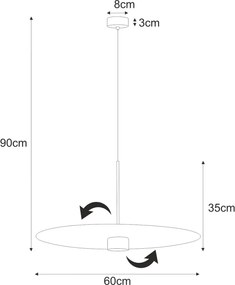 KAJA K-5458 BURGAS Fekete Színű Függeszték 1xGX53 10W IP20