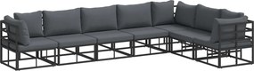 vidaXL Kerti Kanapé Szett párnával 7 pcs
