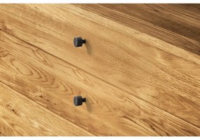 Alacsony tölgyfa komód 100x90 cm Retro - The Beds