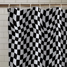Zuhanyfüggöny 180x180 cm Checkerboard – Catherine Lansfield