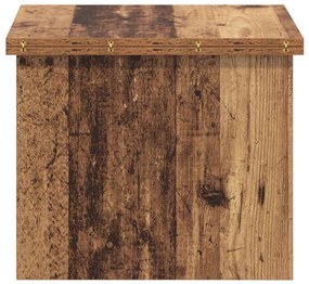 vidaXL Dohányzóasztal Öreg fa 55 x 54,5 x 45 cm Faanyag