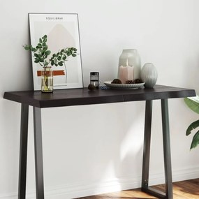 sötétbarna kezelt tömör asztallap 120x60x(2-6) cm
