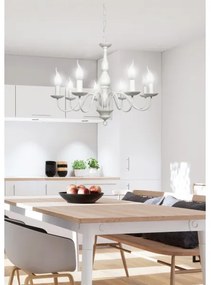 Csillár láncon BELLAGIO 8xE14/40W/230V