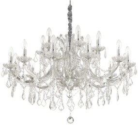 Ideal Lux - Kristály csillár láncon NAPOLEON 18xE14/40W/230V átm. 96 cm króm