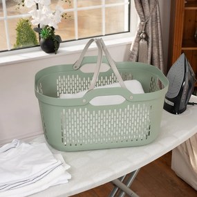 Világoszöld műanyag szennyeskosár 45 l Signature – Addis