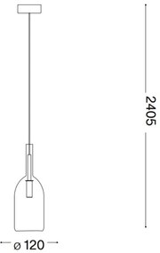 Ideal Lux - LED Csillár zsinóron EMPIRE 1xG9/3W/230V