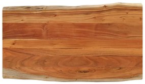 tömör akácfa téglalap alakú asztallap 100x60x3,8 cm
