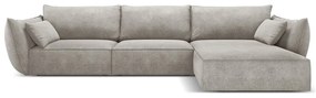 Világosszürke sarokkanapé (jobb oldali) Vanda – Mazzini Sofas