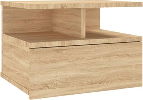 vidaXL sonoma tölgy szerelt fa lebegő éjjeliszekrény 40 x 31 x 27 cm