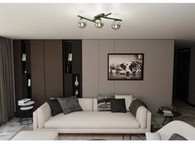 Mennyezeti lámpa SMART 3xE14/10W/230V fekete/szürke