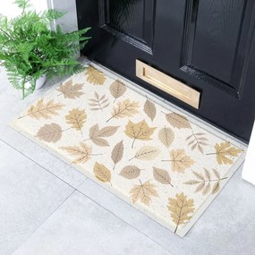 Lábtörlő 40x70 cm Autumn Neutral Leaves – Artsy Doormats