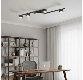 Mennyezeti lámpatest SKAN 3xGX53/12W/230V fekete