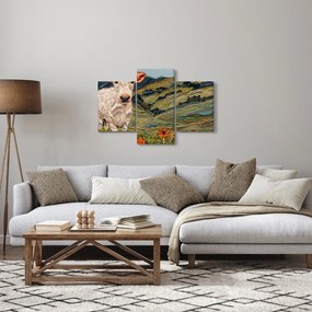 Kép - Kötött motívum utánzata (90x60 cm)