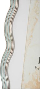 Világoskék-ezüstszínű fém-üveg álló képkeret 17,5x22,5 cm Elizabeth – Mauro Ferretti